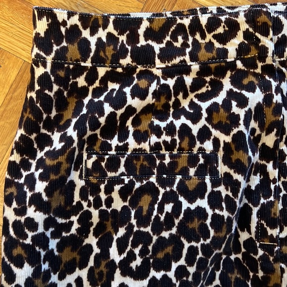 NWOT J. Crew brown leopard print buckle corduroy mini skirt - Picture 10 of 10